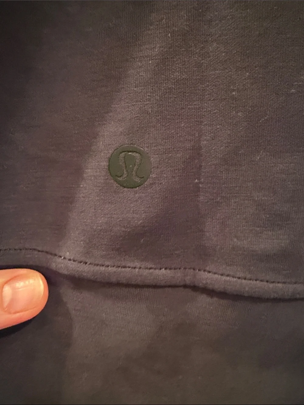 KC Embroidered Lululemon Softstreme Oversized Crewneck Sweatshirt - Charcoal